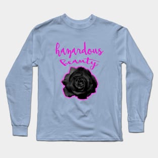 black  flower Long Sleeve T-Shirt